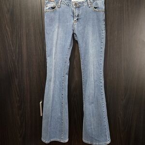 Vintage Y2K Flare Leg Jeans Studded Details Size 9